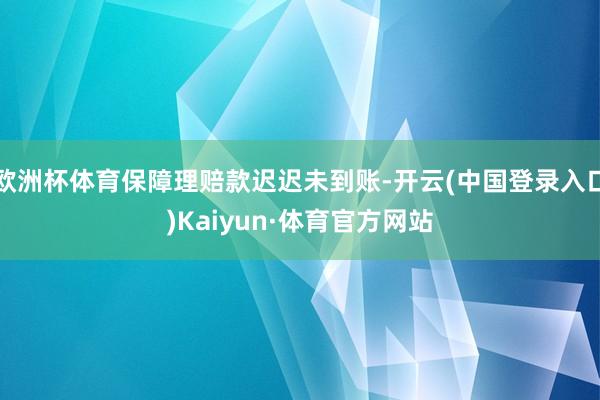 欧洲杯体育保障理赔款迟迟未到账-开云(中国登录入口)Kaiyun·体育官方网站